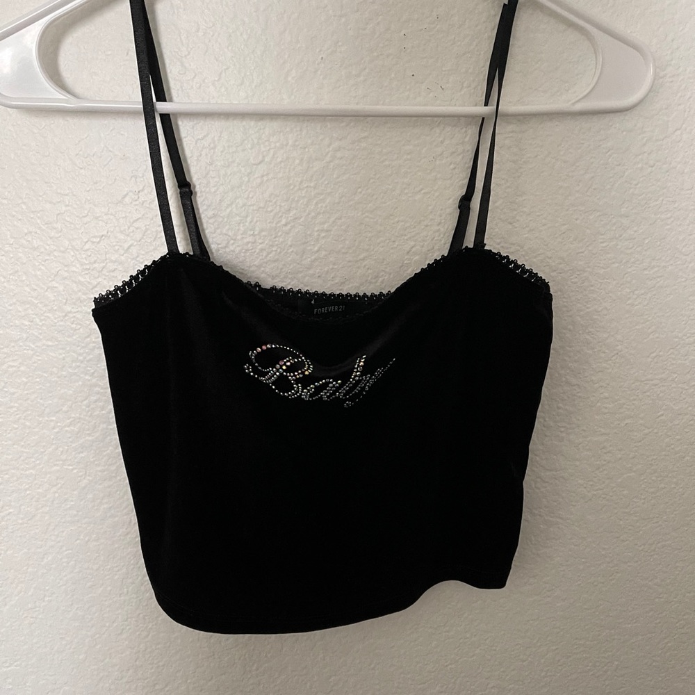 Black Velvet Tank Top🖤
